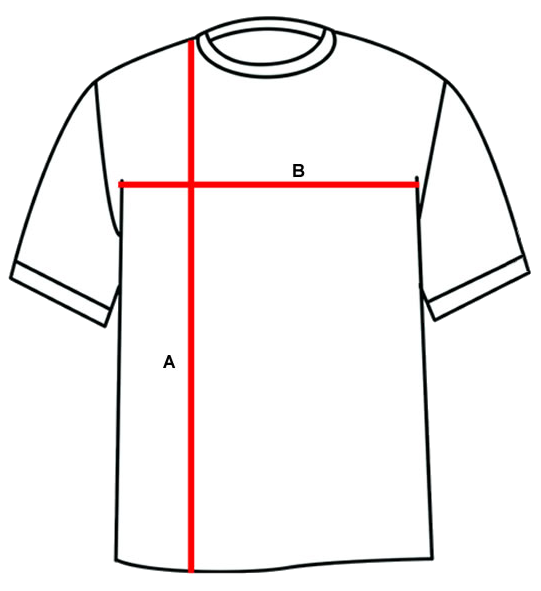 Tamanho Camisetas